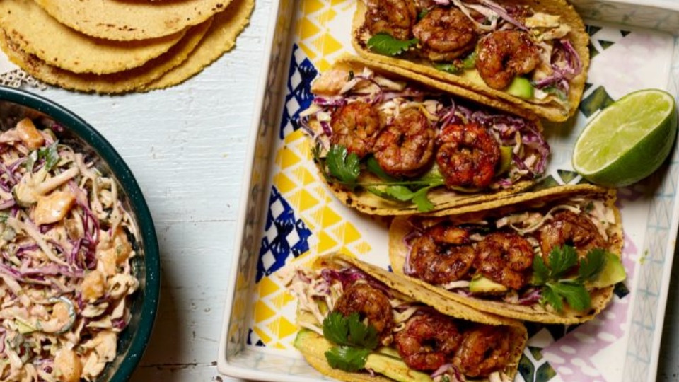 Shrimp Tacos with Homemade Corn Tortillas (Instance 1) — Instance — Interactive video experience