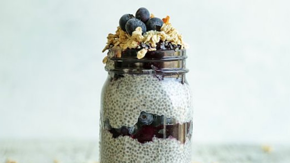 Blueberry Cobbler Chia Seed Pudding (Instance 1) — Instance — Interactive video experience
