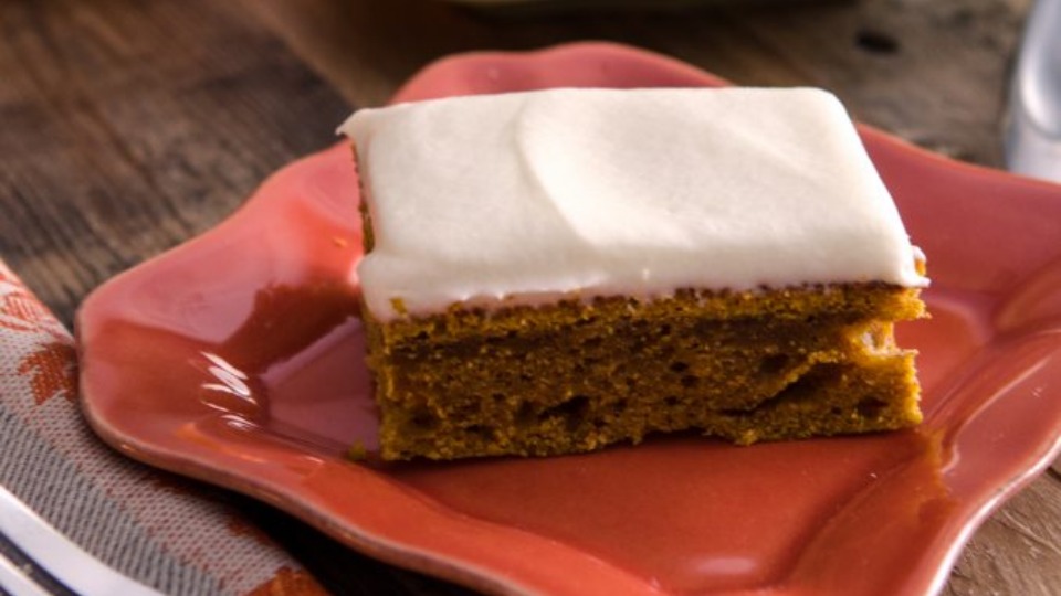 How to Make: Pumpkin Bars with Cream Cheese Frosting (Instance 1) — Instance — Interactive video experience