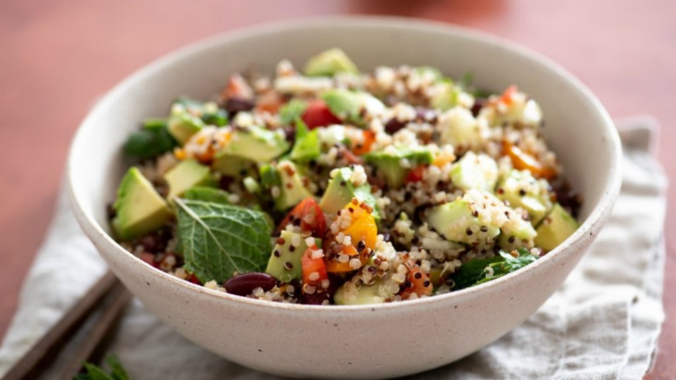 Vegetable Bounty Quinoa Salad with Asian Vinaigrette (Instance 1) — Instance — Interactive video experience