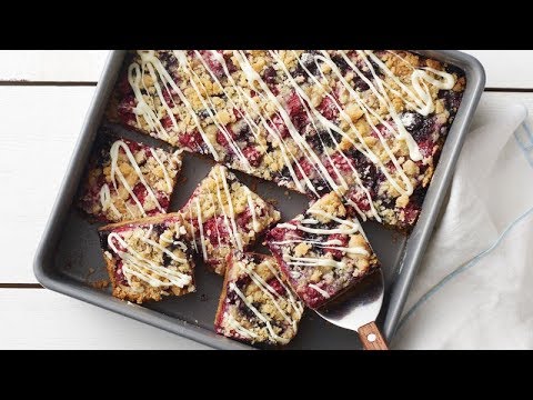 Double-Berry White Chocolate Crumble Bars | Betty Crocker Recipe (Instance 1) — Instance — Interactive video experience