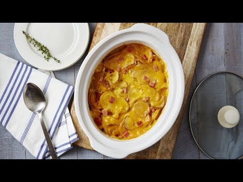 Slow-Cooker Cheesy Ham au Gratin | Betty Crocker Recipe (Instance 1) — Instance — Interactive video experience