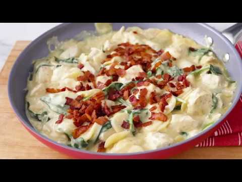 Creamy Chicken and Spinach Potato Skillet | Betty Crocker Recipe (Instance 1) — Instance — Interactive video experience