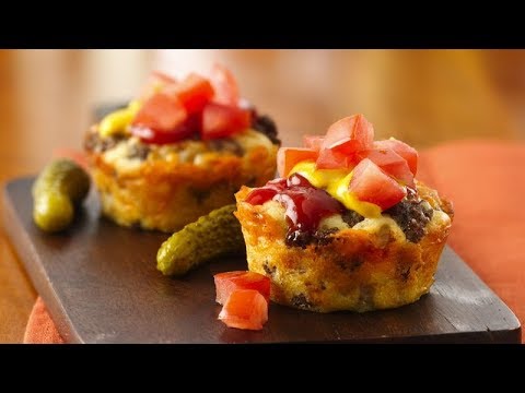 Impossibly Easy Mini Cheeseburger Pies | Betty Crocker Recipe (Instance 1) — Instance — Interactive video experience