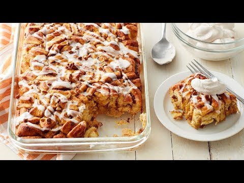 Pumpkin-Cinnamon Roll Bake | Betty Crocker Recipe (Instance 1) — Instance — Interactive video experience