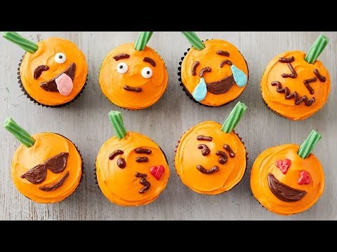 Pumpkin Emoji Cupcakes | Betty Crocker Recipe (Instance 1) — Instance — Interactive video experience