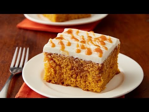 Pumpkin-Caramel Poke Cake | Betty Crocker Recipe (Instance 1) — Instance — Interactive video experience
