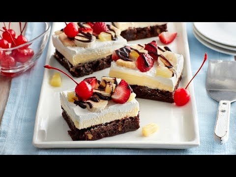 Banana Split Brownie Bars (Instance 1) — Instance — Interactive video experience