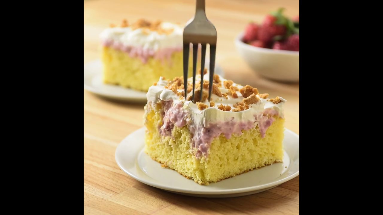 Strawberry Cheescake Poke Cake (Instance 1) — Instance — Interactive video experience