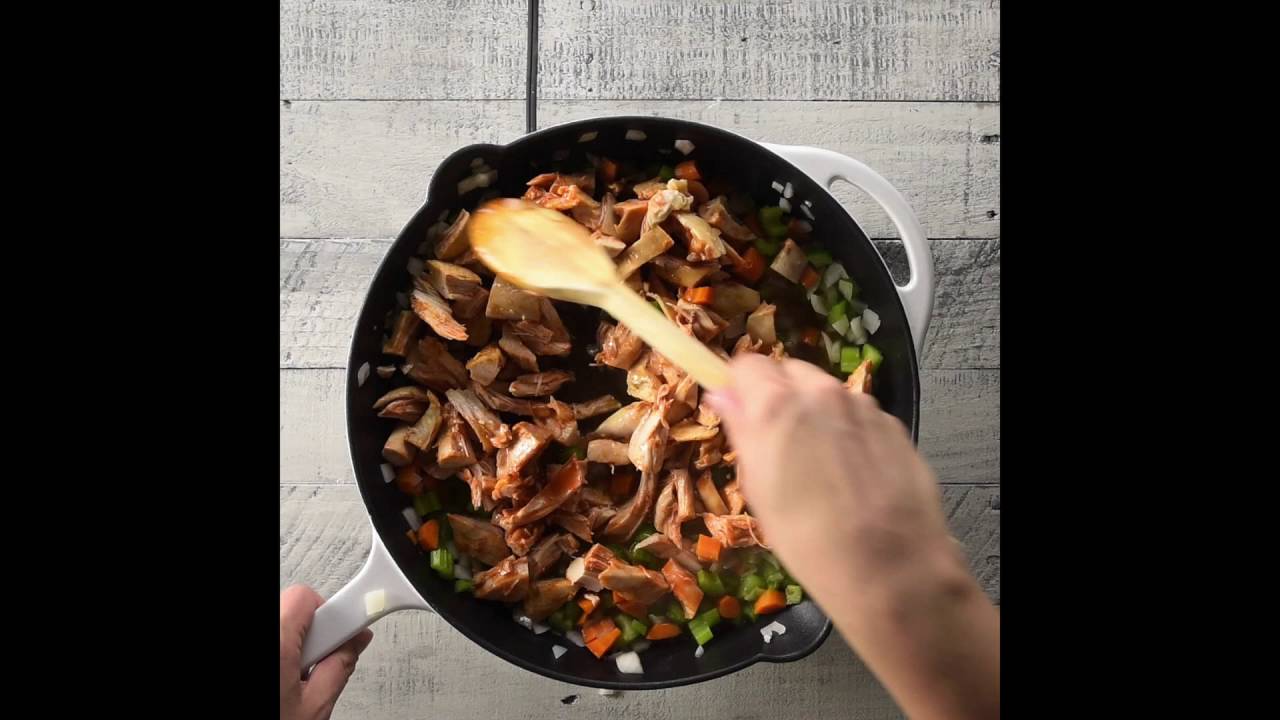 Buffalo Chicken Pot Pie with Cheddar Biscuits (Instance 1) — Instance — Interactive video experience