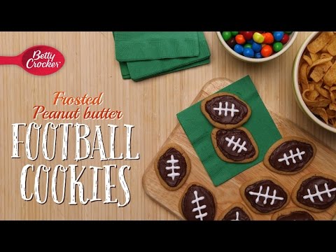 Frosted Peanut Butter Football Cookies (Instance 1) — Instance — Interactive video experience
