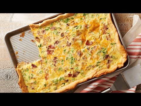 Bacon-Cheddar Slab Quiche | Pillsbury Recipe (Instance 1) — Instance — Interactive video experience