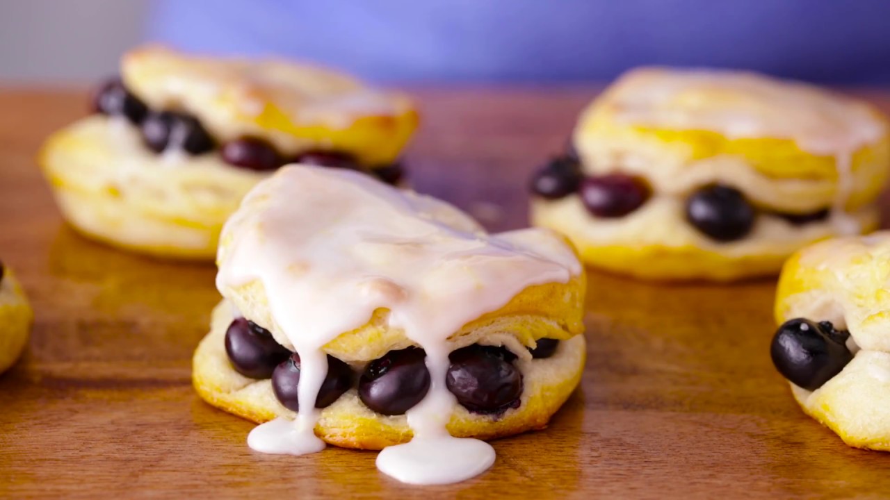 Blueberry Biscuits with Sweet Lemon Glaze | Pillsbury Recipe (Instance 1) — Instance — Interactive video experience