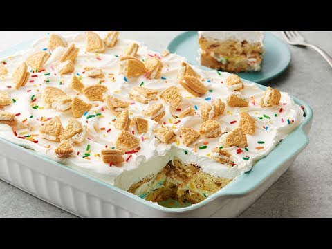 Birthday Cake Cinnamon Roll Lasagna | Pillsbury Recipe (Instance 1) — Instance — Interactive video experience