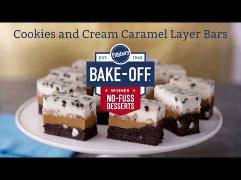Cookies and Cream Caramel Layer Bars  | 48th Pillsbury Bake-Off® Contest Winner: No-Fuss Desserts (Instance 1) — Instance — Interactive video experience