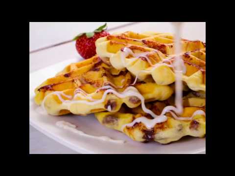Cinnamon Roll Waffles With Cream Cheese Glaze (Instance 1) — Instance — Interactive video experience