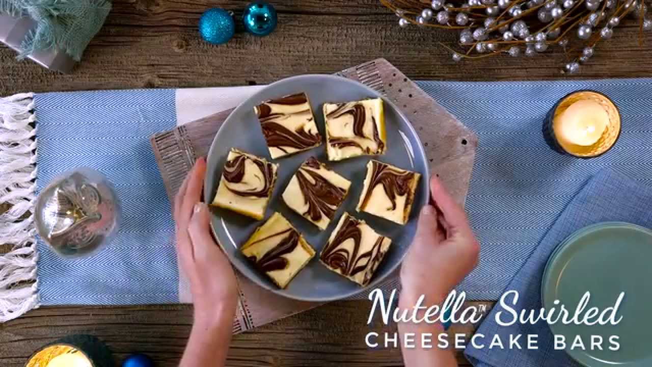 How To Make Nutella Swirled Cheesecake Bar (Instance 1) — Instance — Interactive video experience