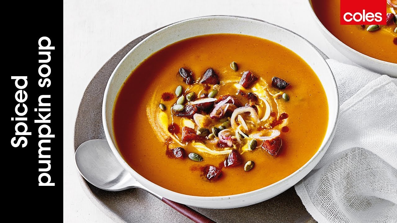 Spiced pumpkin soup with chorizo & pepitas (Instance 1) — Instance — Interactive video experience