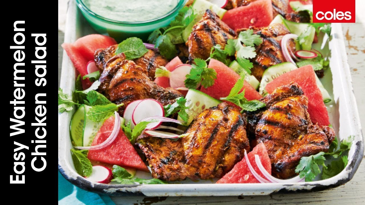 Super easy watermelon chicken salad (Instance 1) — Instance — Interactive video experience
