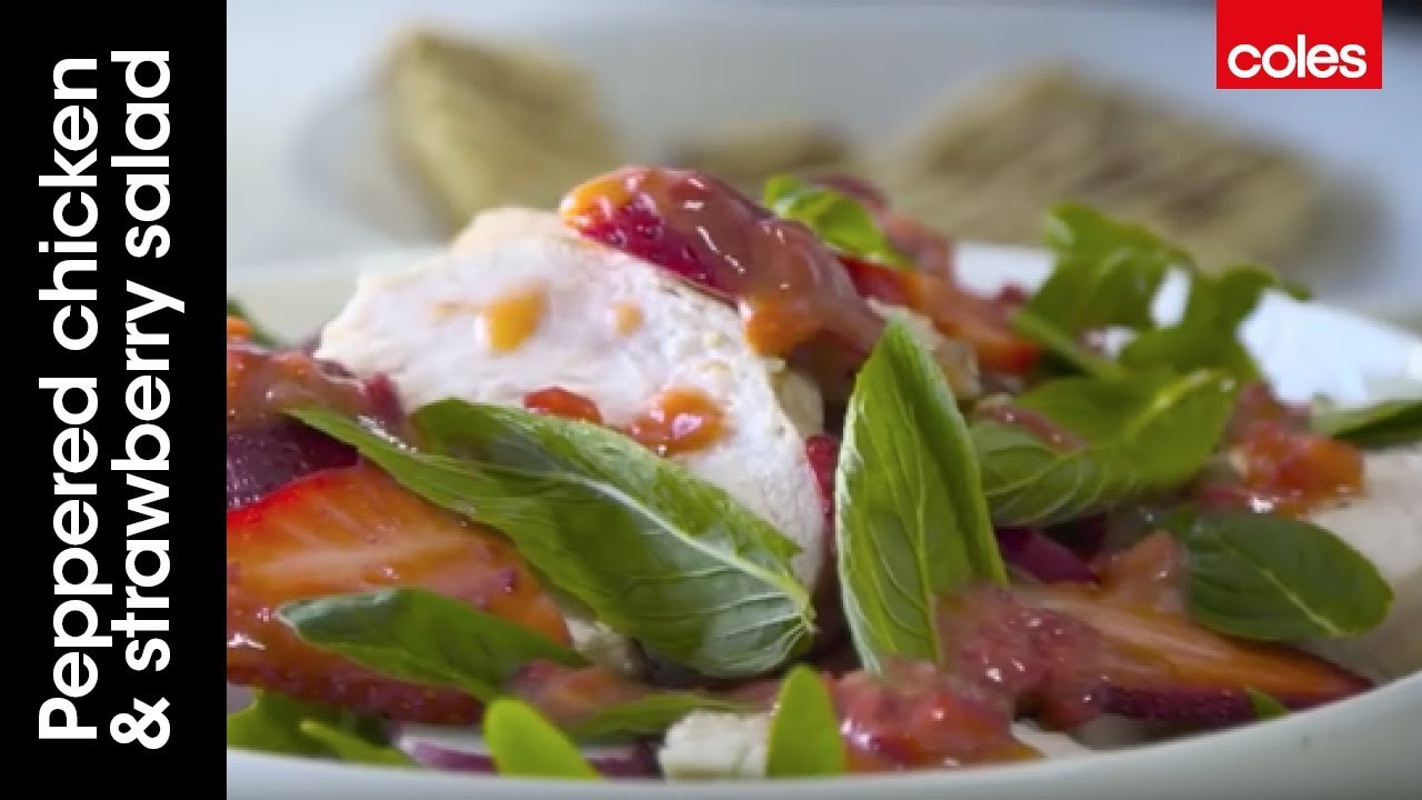Peppered chicken & strawberry salad (Instance 1) — Instance — Interactive video experience