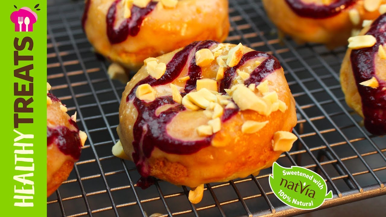 Peanut Butter Jelly Doughnuts, SF - Natvia's Healthy Treats (Product Master 1) — Instance — Interactive video experience