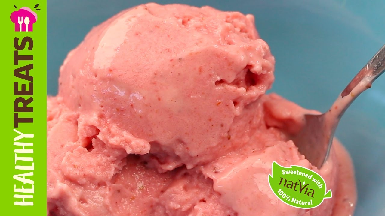 Vegan Strawberry Ice Cream - Sugar Free Healthy Strawberry Ice Cream (Product Master 1) — Instance — Interactive video experience