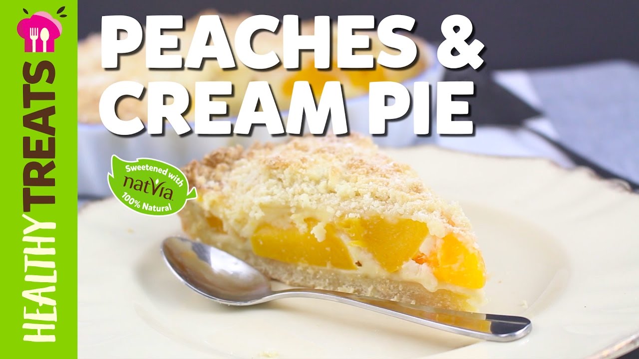 Peaches and Cream Pie Recipe - Sugar Free! Natvia's Healthy Dessert (Product Master 1) — Instance — Interactive video experience
