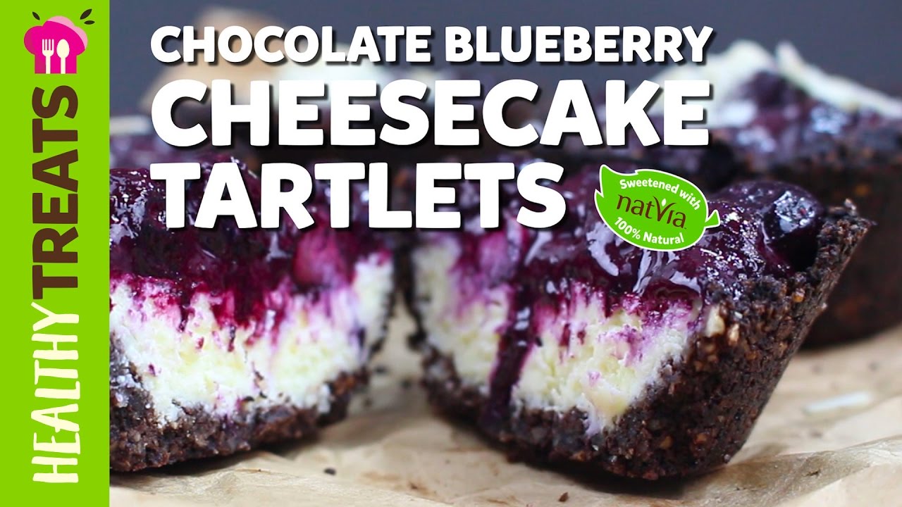 Low Carb Chocolate Blueberry Cheesecakes - Natvia's Healthy Treats & Dessert Recipes (Product Master 1) — Instance — Interactive video experience