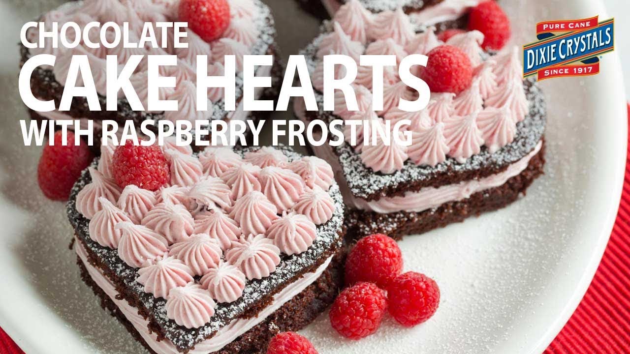 How To Make Chocolate Cake Hearts with Raspberry Frosting (Instance 1) — Instance — Interactive video experience