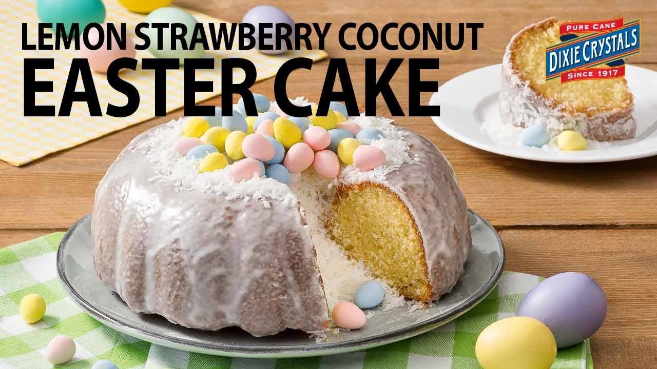 Easter Pound Cake Recipe - Lemon Strawberry Coconut (Instance 1) — Instance — Interactive video experience