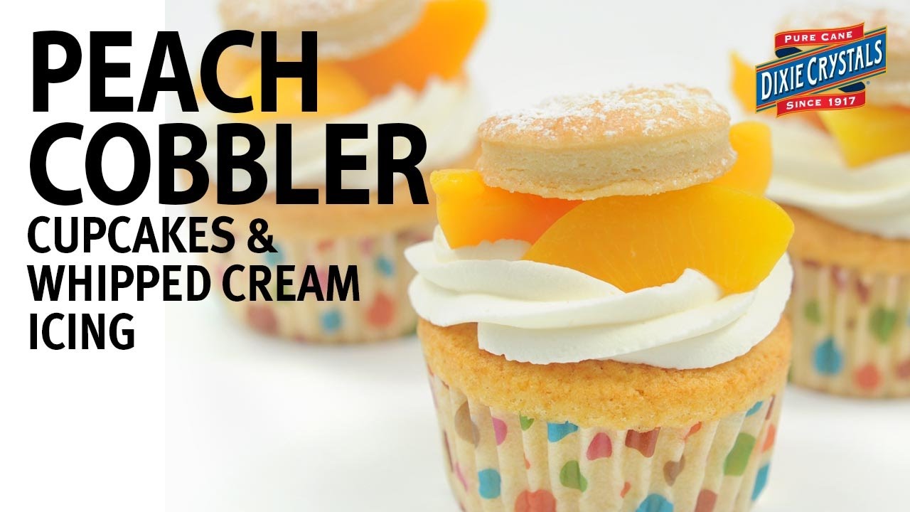 How to Make Peach Cobbler Cupcakes with Whipped Cream (Instance 1) — Instance — Interactive video experience