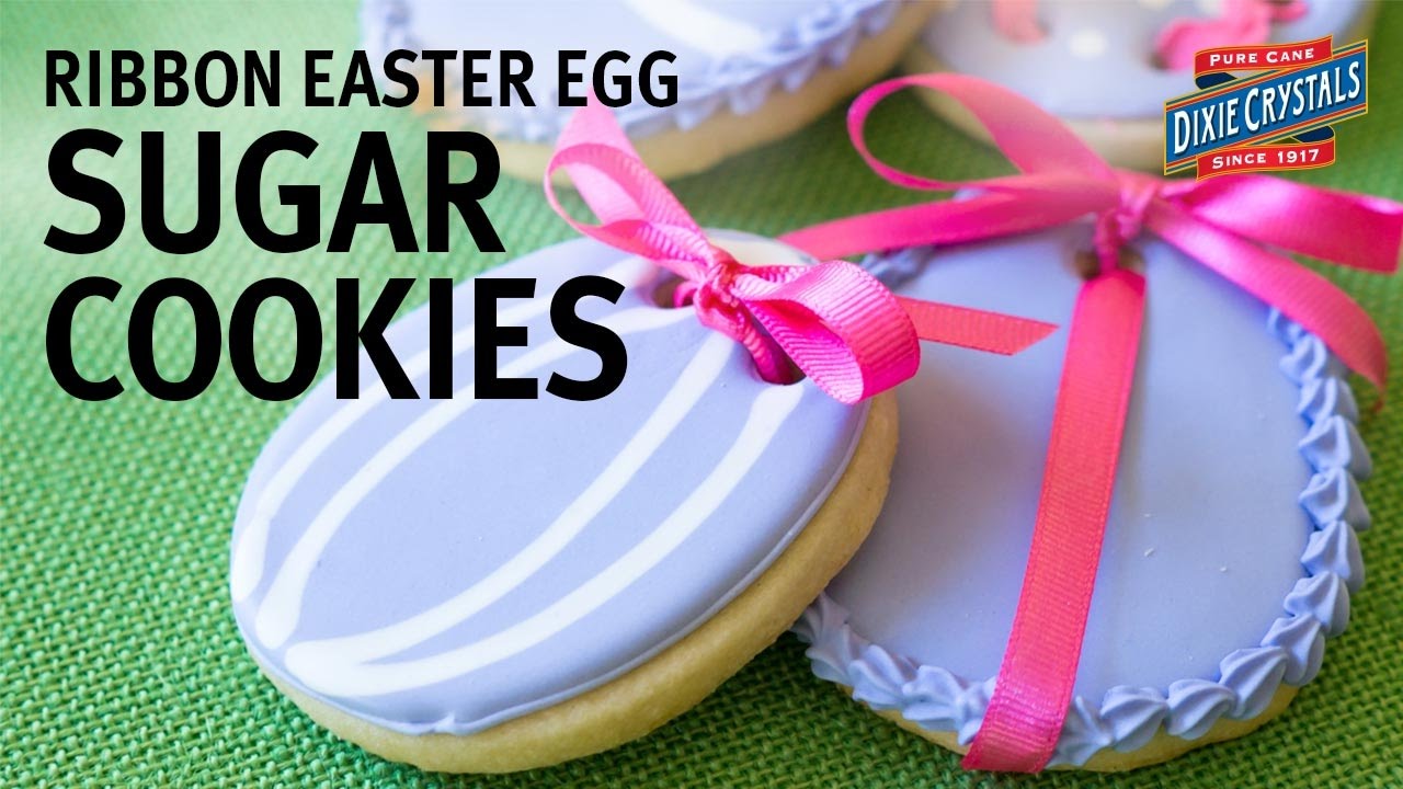 How to make Ribbon Easter Egg Sugar Cookies (Instance 1) — Instance — Interactive video experience