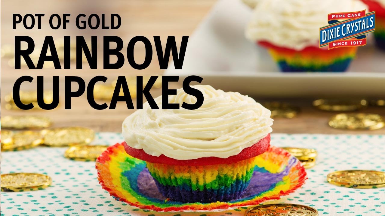 How to make Pot Of Gold Rainbow Cupcakes (Instance 1) — Instance — Interactive video experience