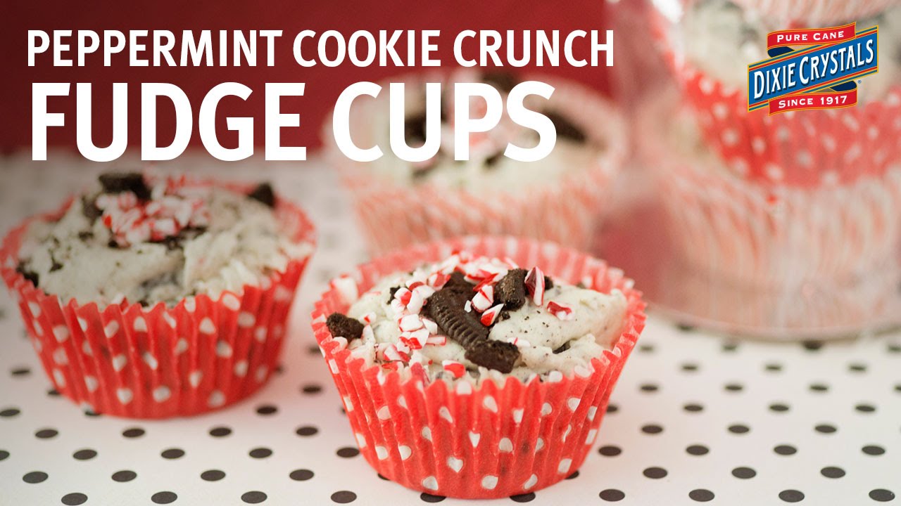How to Make Peppermint Cookie Crunch Fudge Cups (Instance 1) — Instance — Interactive video experience
