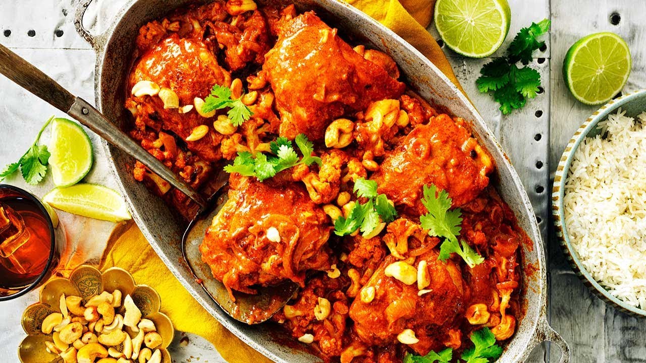 Butter Chicken Recipe made in one pan with Cauliflower. Gluten Free recipe (Instance 1) — Instance — Interactive video experience