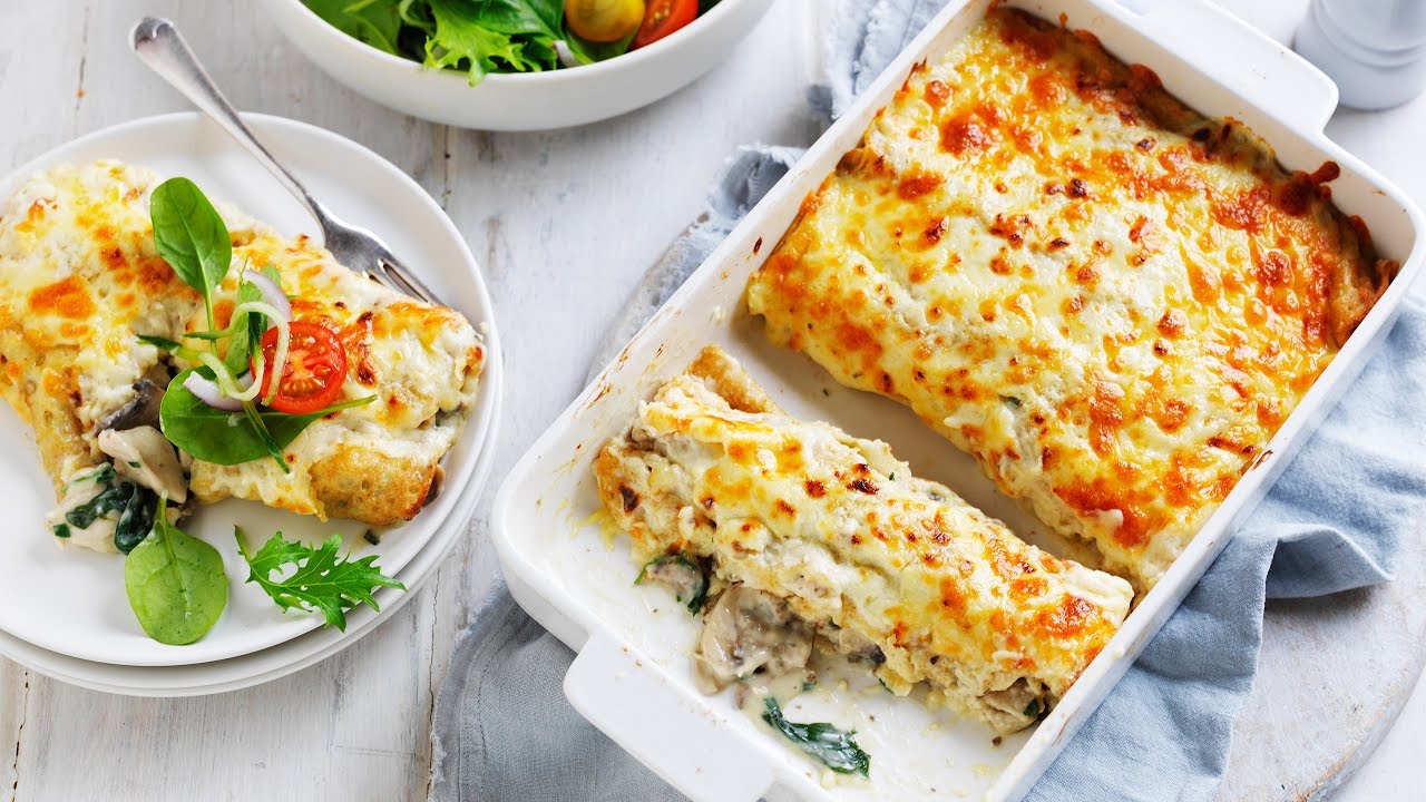 Chicken and Mushroom Crepe Bake (Instance 1) — Instance — Interactive video experience