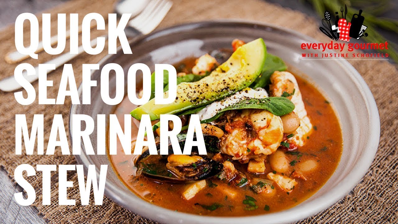 Quick Seafood Marinara Stew | Everyday Gourmet S8 E30 (Product Master 1) — Instance — Interactive video experience