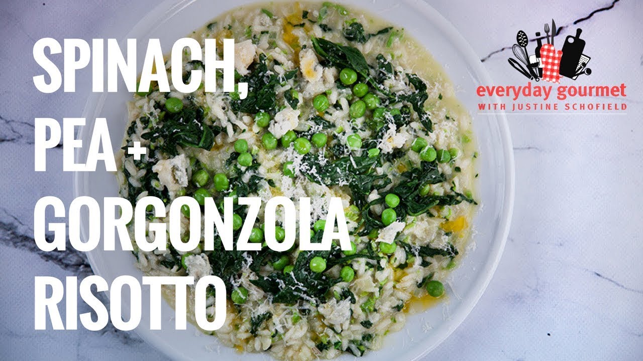 Spinach, Pea and Gorgonzola Risotto | Everyday Gourmet S8 E22 (Product Master 1) — Instance — Interactive video experience