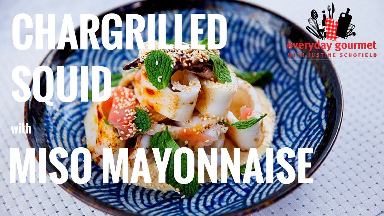 Chargrilled Squid with Miso Mayonnaise | Everyday Gourmet S8 E17 (Instance 1) — Instance — Interactive video experience