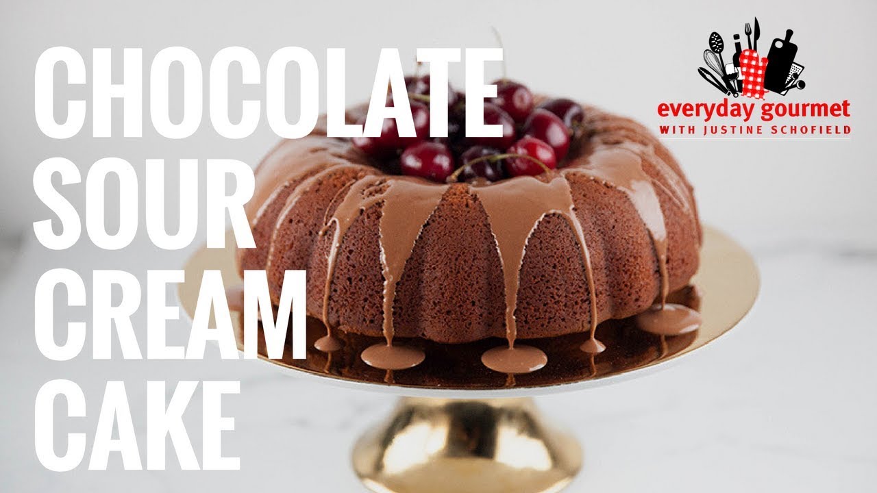 Chocolate Sour Cream Cake | Everyday Gourmet S7 E80 (Instance 1) — Instance — Interactive video experience