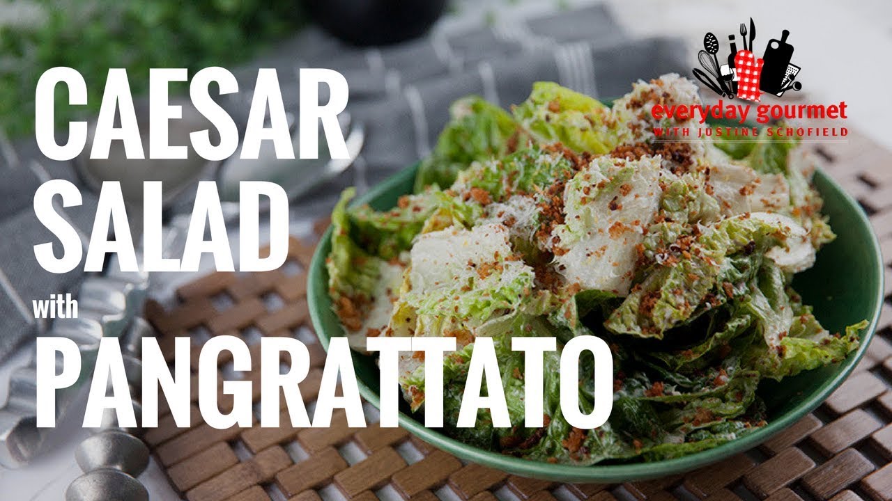 Caesar Salad with Pangrattato | Everyday Gourmet S7 E73 (Product Master 1) — Instance — Interactive video experience