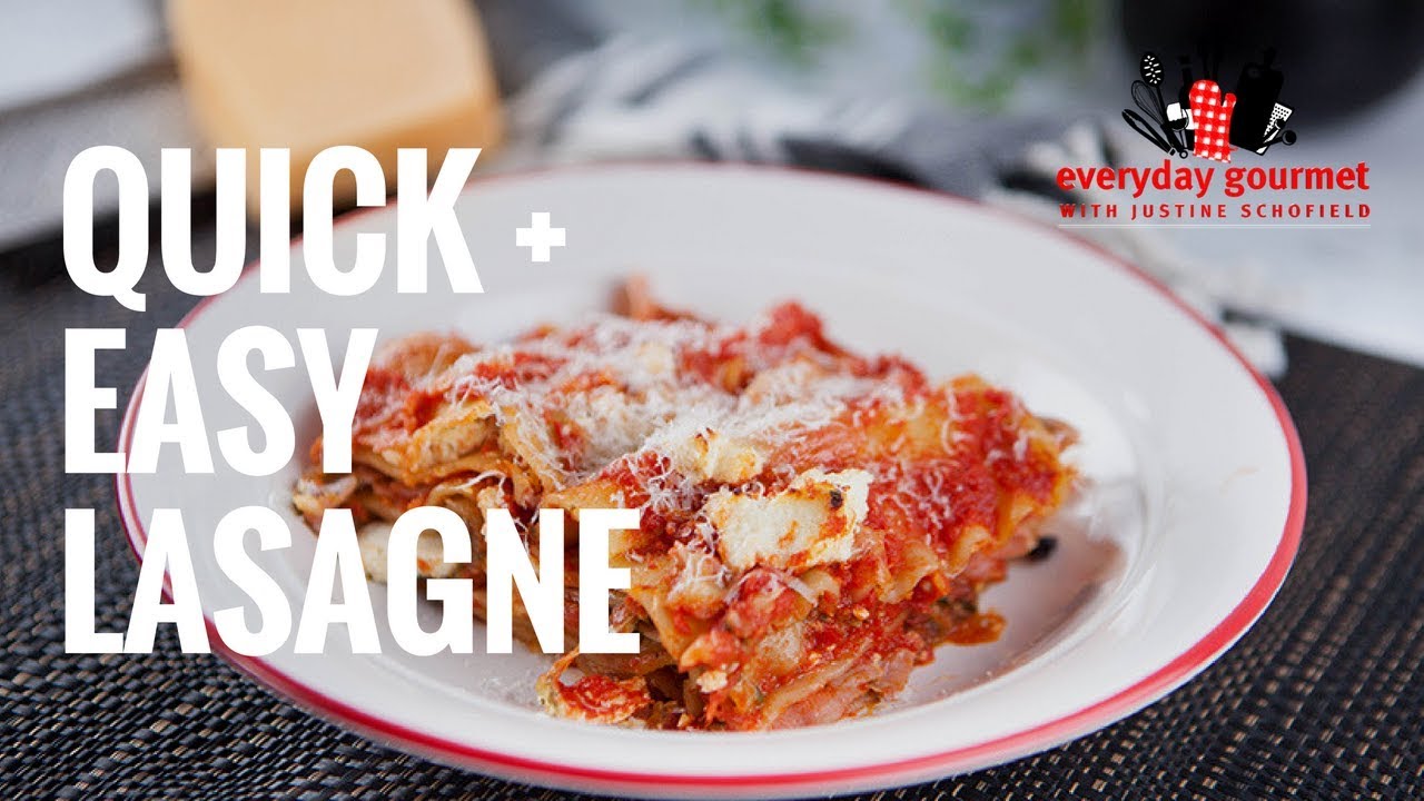 Quick n Easy Lasagne | Everyday Gourmet S7 E54 (Instance 1) — Instance — Interactive video experience