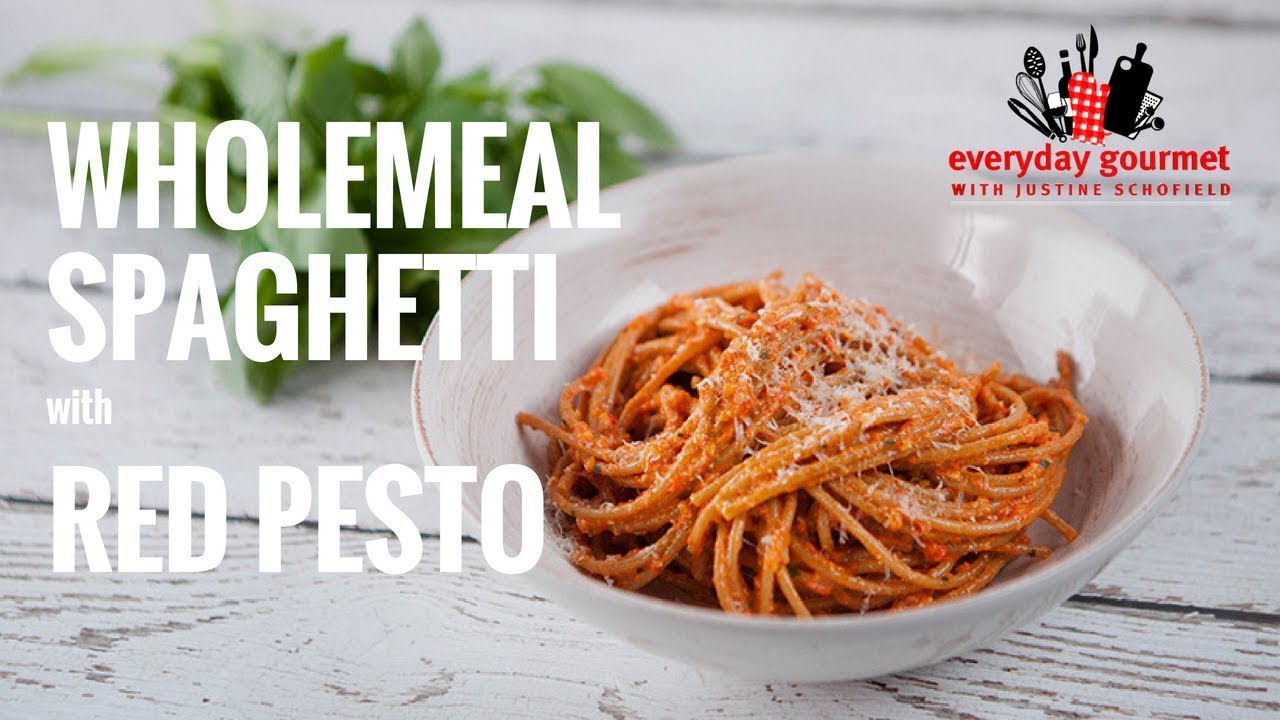 Wholemeal Spaghetti with Red Pesto | Everyday Gourmet S7 EP46 (Instance 1) — Instance — Interactive video experience