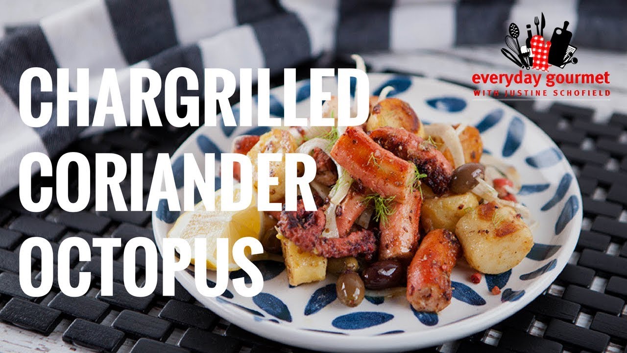 Chargrilled Coriander Octopus | Everyday Gourmet S7 E42 (Instance 1) — Instance — Interactive video experience