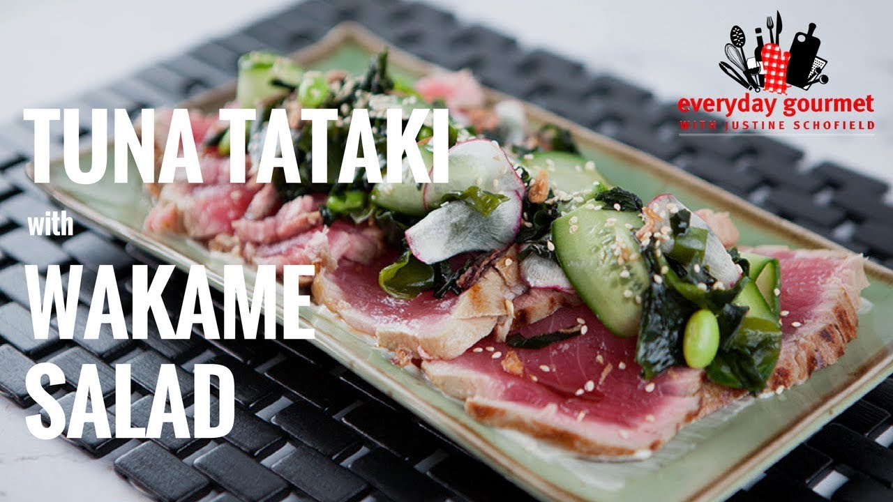 Tuna Tataki with Wakame Salad | Everyday Gourmet S7 E34 (Instance 1) — Instance — Interactive video experience