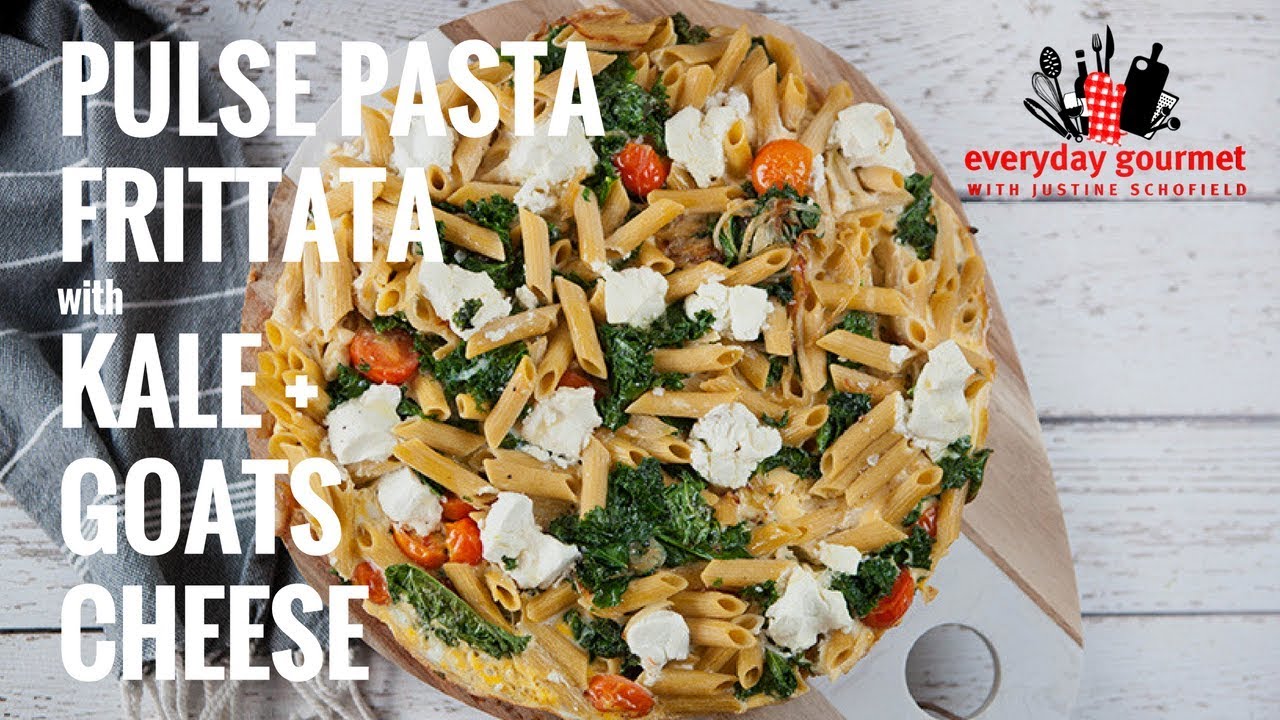 Pulse Pasta Frittata with Kale and Goats Cheese | Everyday Gourmet S7 E29 (Instance 1) — Instance — Interactive video experience