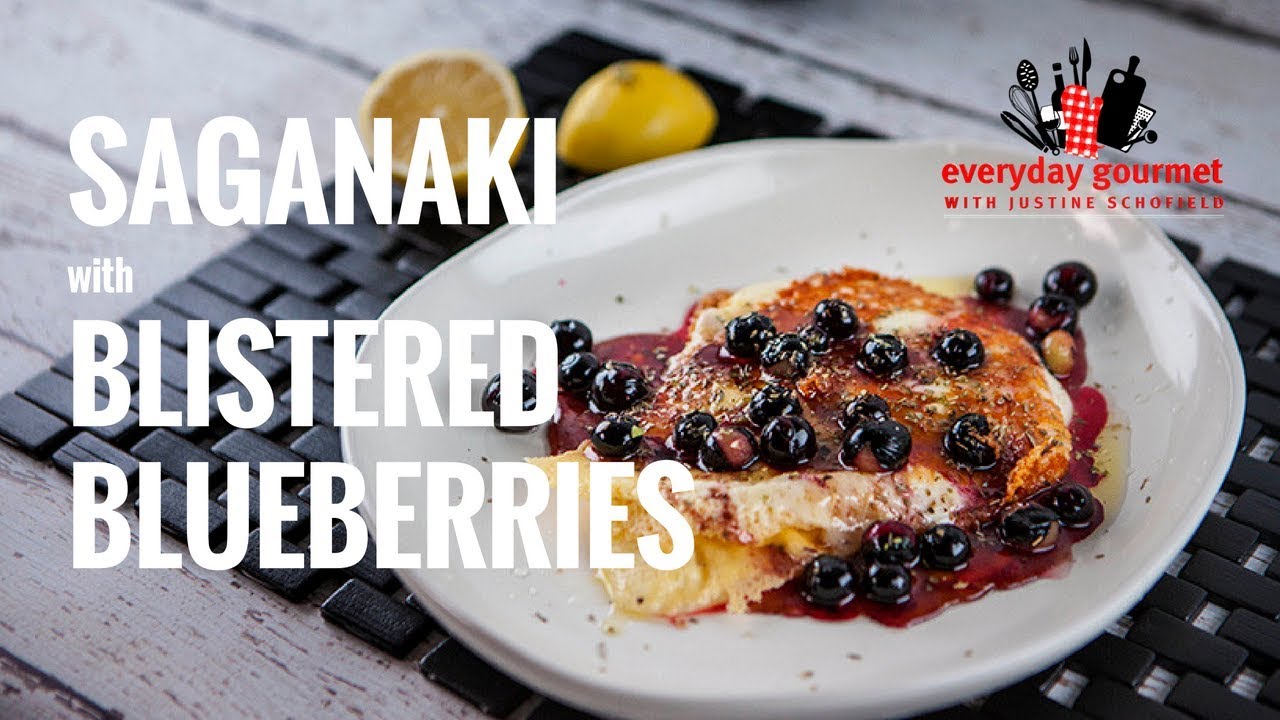 Saganaki with Blistered Blueberry | Everyday Gourmet S7 E24 (Product Master 1) — Instance — Interactive video experience