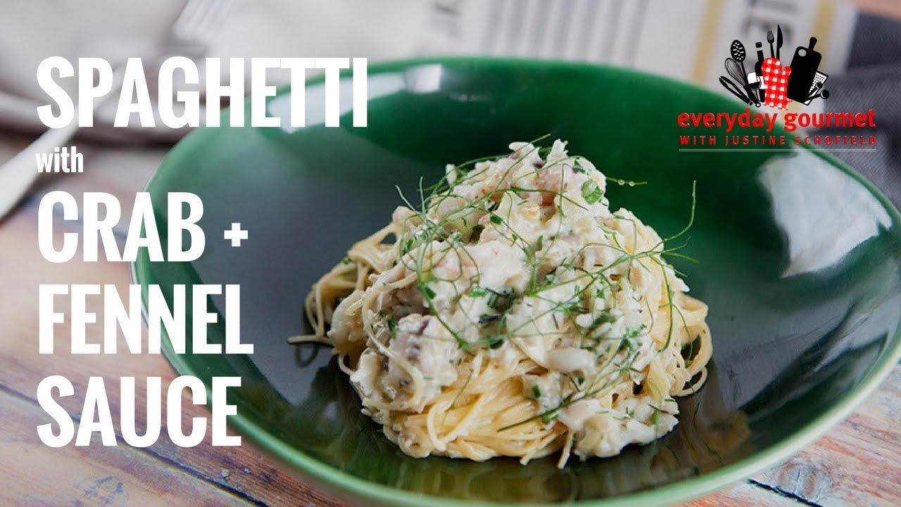 Spaghetti with Crab and Fennel Sauce | Everyday Gourmet S7 E14 (Instance 1) — Instance — Interactive video experience