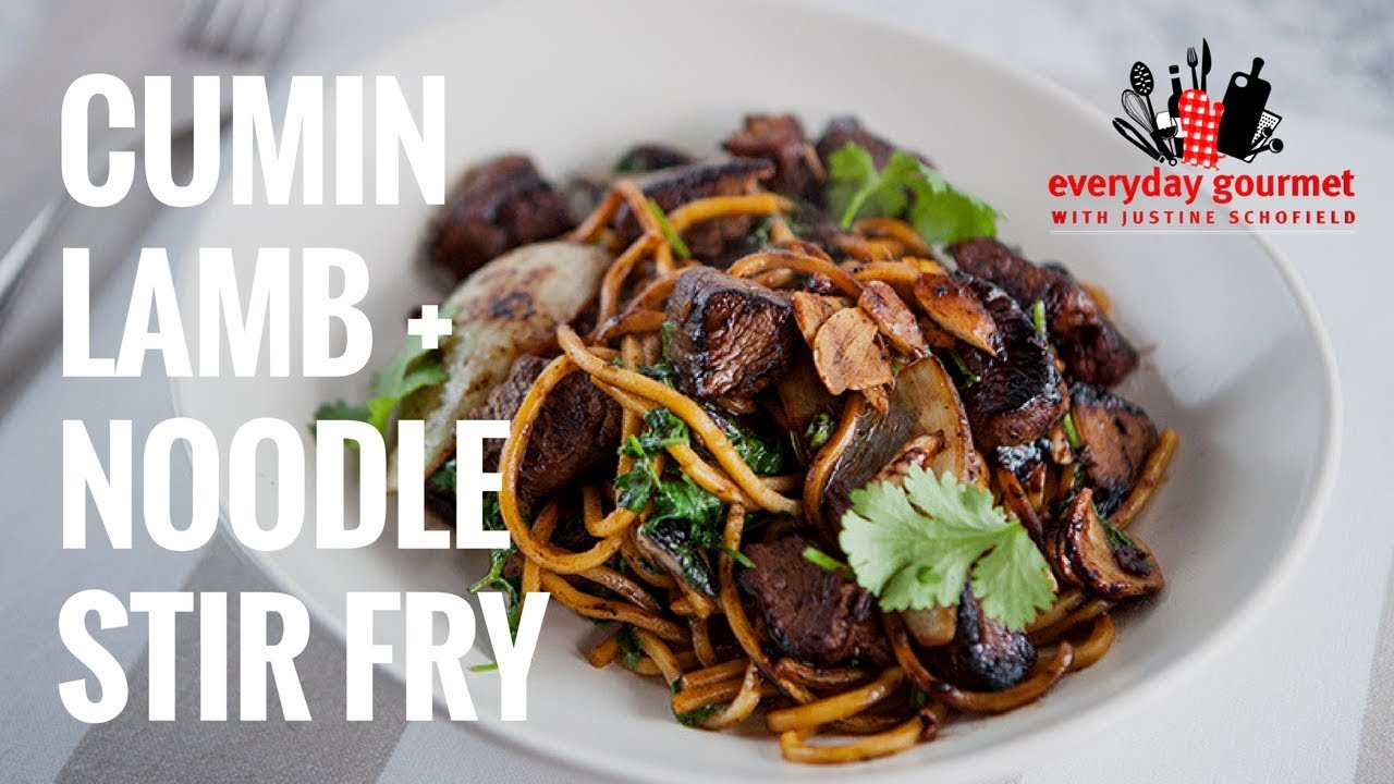 Cumin Lamb and Noodle Stir Fry | Everyday Gourmet S7 E13 (Product Master 1) — Instance — Interactive video experience