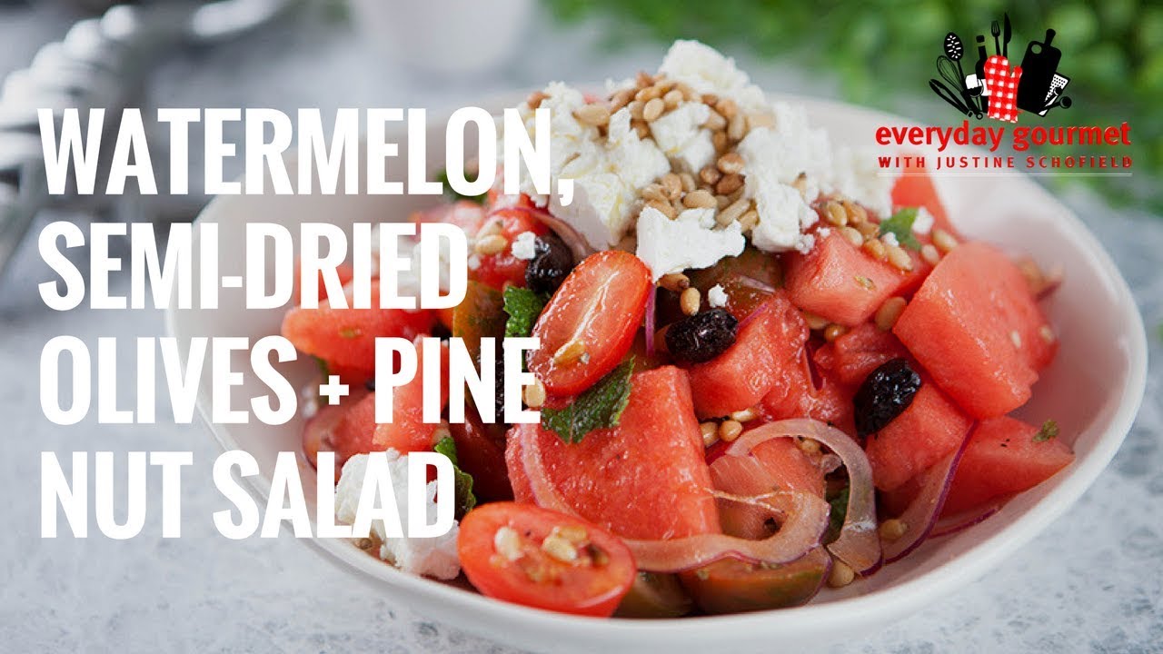 Watermelon, Olives and Tomato Salad | Everyday Gourmet S7 E10 (Instance 1) — Instance — Interactive video experience